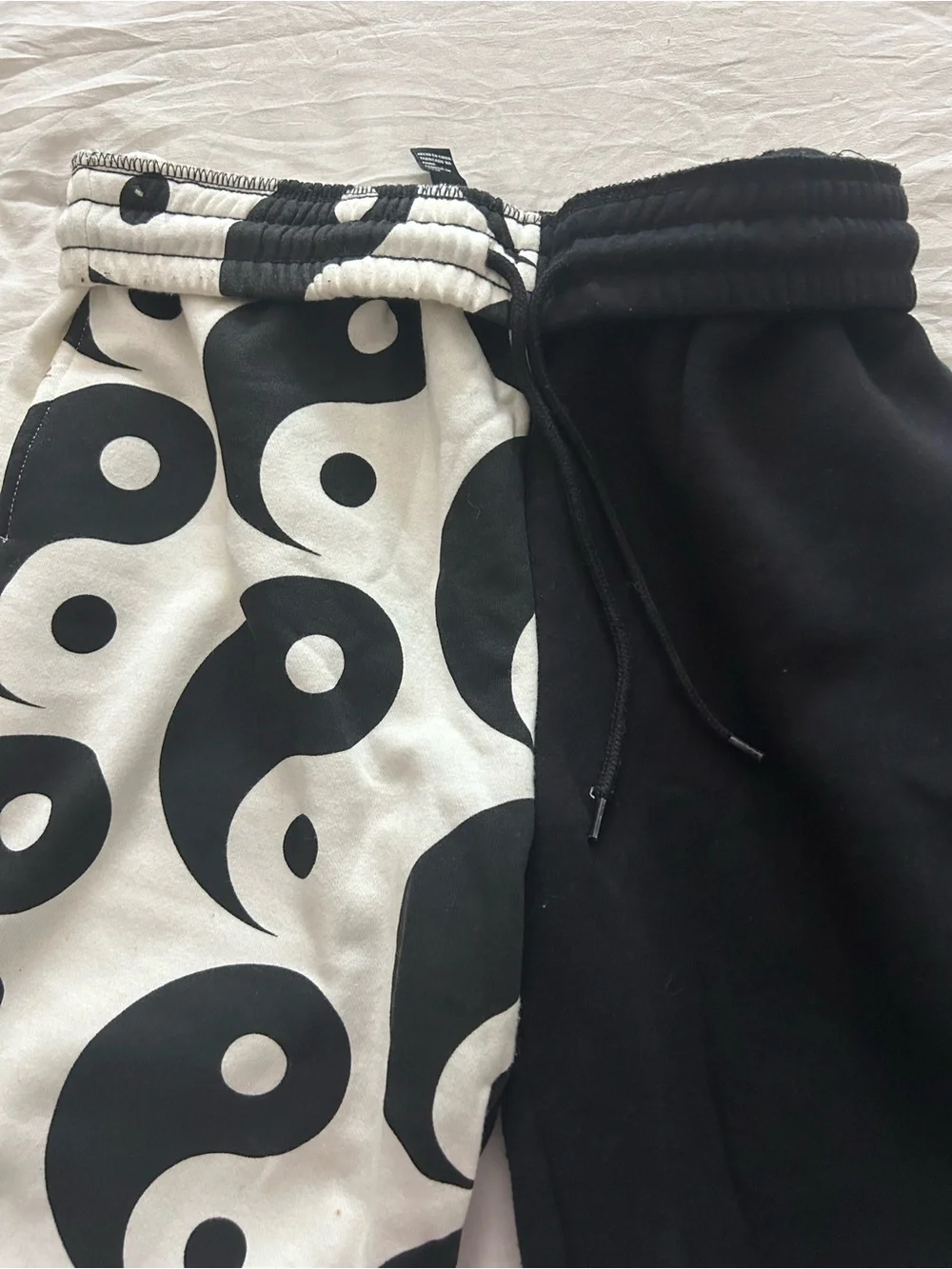 Forever 21 Black & White Yin Yang Joggers